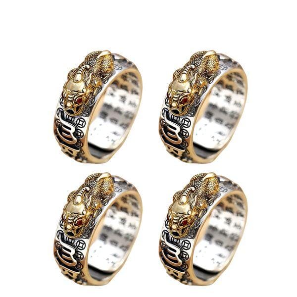 Bague de Richesse et Prospérité Feng Shui Originale Joias & Acessórios (Anel 1) Mascato Shop Achetez 2 et Recevez 4