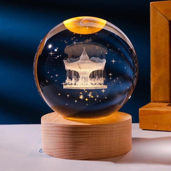 Lampe Décorative Spatiale 3D - Cosmic Glow Casa (Luminária 2) Mascato Shop Carrousel Lumière Jaune