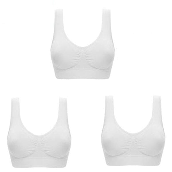 Soutien-Gorge Comfort Plus (Achetez 1, Recevez 3) Roupas (Sutiãs e Calcinhas 6) Mascato Shop P 3 Blanc