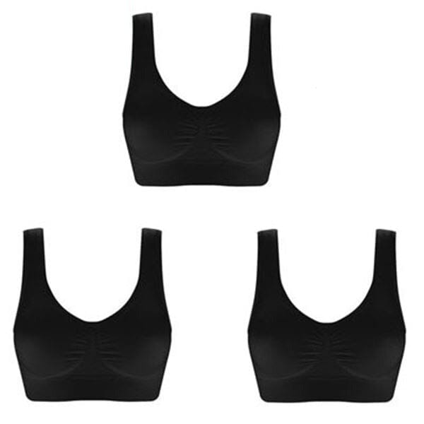 Soutien-Gorge Comfort Plus (Achetez 1, Recevez 3) Roupas (Sutiãs e Calcinhas 6) Mascato Shop P 3 Noir