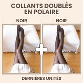 Collant Polaire Effet Transparent - 1 ACHETÉ, 1 OFFERT Meia feminina 1 Mascato Shop 1x Noir + 1x Noir 220g (Protection jusqu'à -10°C) Unique (Convient du XS au XL)