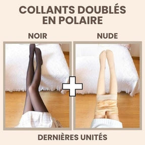 Collant Polaire Effet Transparent - 1 ACHETÉ, 1 OFFERT Meia feminina 1 Mascato Shop 1x Noir + 1x Nude 220g (Protection jusqu'à -10°C) Unique (Convient du XS au XL)