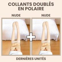 Collant Polaire Effet Transparent - 1 ACHETÉ, 1 OFFERT Meia feminina 1 Mascato Shop 1x Nude + 1x Nude 220g (Protection jusqu'à -10°C) Unique (Convient du XS au XL)