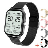 Montre Connectée Multifonction Premium avec 4 Bracelets Supplémentaires Eletrônicos (Smartwatches 2) Mascato Shop Noir + 4 Bracelets Offerts 